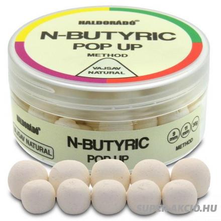 Haldorádó N Butyric Pop Up Method Lebegő Bojli Vajsav Natural 9-11mm 1