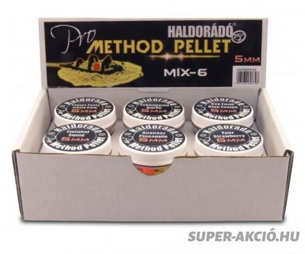 Haldorádó Pro Method Horgász Pelletek 5mm 6 Íz Egy Dobozban 2