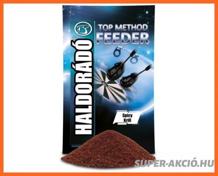 Haldorádó Top Method Feeder 800gr Spicy Krill Horgász Etetőanyag