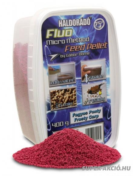 Haldorádó Fluo Mikro Horgász Pelletek 400gr 2mm Fagyos Pontyos 2