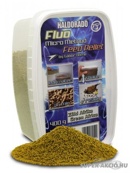 Haldorádó Fluo Mikro Horgász Pelletek 400gr 2mm Zöld Afrika 2