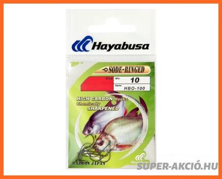Hayabusa HB100 Sode Ringed Keszegező Horog 12-es 10db/csomag