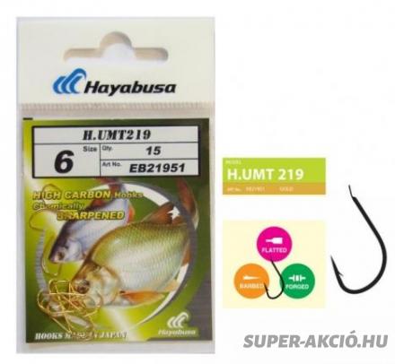 Hayabusa UMT219 6-os 15db Horgász Horgok 2