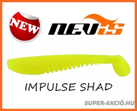 Nevis Impulse Shad Horgász Műcsali 10cm 4db Sárga