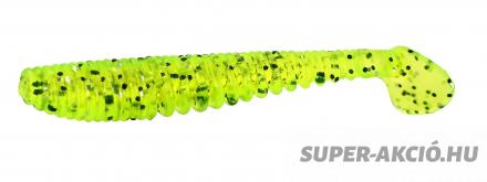 Nevis Impulse Shad Horgász Műcsali 6,3cm 6db Sárga Csillám 2