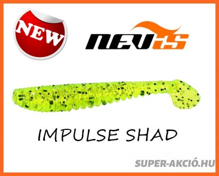 Nevis Impulse Shad Horgász Műcsali 6,3cm 6db Sárga Csillám