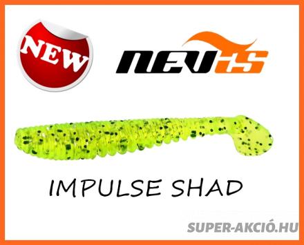 Nevis Impulse Shad Horgász Műcsali 7,5cm 5db Sárga Csillám
