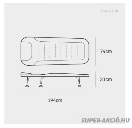 Jrc Stalth X Lie Levelbed 6 Lábú Horgász Ágy 194x74x31cm 6