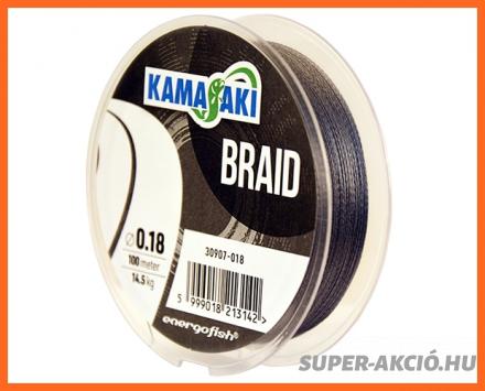 Kamasaki Braid Grey Fonott Zsinór 100m 0.20mm 15.5Kg