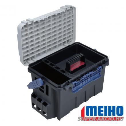 Meiho BM 9000 Profi Japán Verseny Horgász Láda Fekete Fehér 1