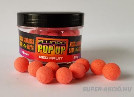 Misel Zadravec Fluoro Pop Up 12mm 20gr Piros Gyümölcs Horgász Bojli 2