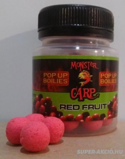 Misel Zadravec Monster Carp Pop Up Horgász Bojli 8mm Piros Gyümölcs 2