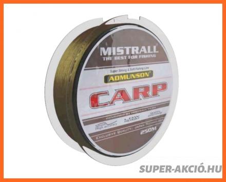 Mistrall Admunson Carp Zöld Horgász Zsinór 250m 0.35mm 16.30Kg