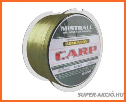 Mistrall Admunson Carp Monofil Horgász Zsinór 600m 0.30mm 12.80Kg