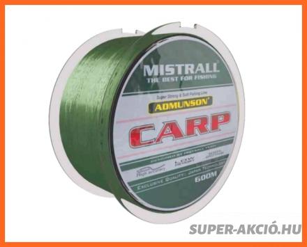 Mistrall Admunson Green Carp Horgász Zsinór 600m 0.30mm 12.80Kg