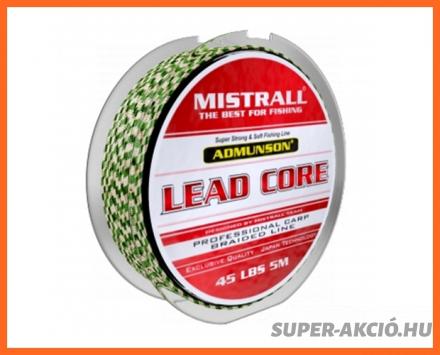 Mistrall Lead Core Fonott Horgász Előkezsinór 5m 55Lbs