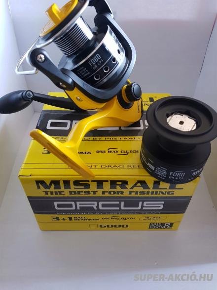 Mistrall Orcus 3+1 Csapágyas Olcsó Harcsázó Horgászorsó 6000-es 3