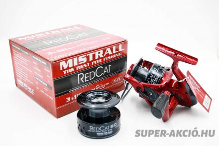 Mistrall Red Cat 3+1 Csapágyas Profi Olcsó Harcsázó Horgászorsó 8000-es 2