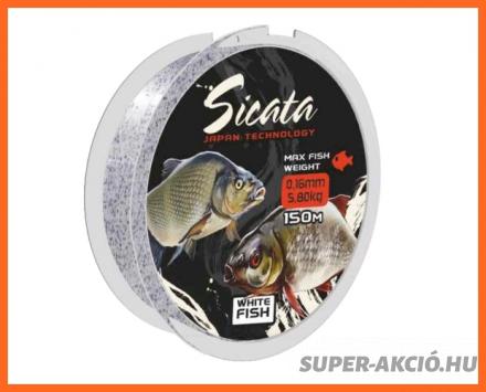 Mistrall Sicata White Fish Monofil Horgász Zsinór 150m 0.30mm 17.80Kg