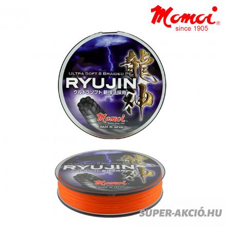 Momoi Ryujin Fluo Narancs Színű Felső Kategóriás 130m 0.12mm Fonott Zsinór 2