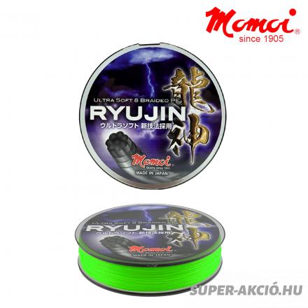 Momoi Ryujin Fluó Zöld Felső Kategóriás 130m 0.08mm Fonott Zsinór 2