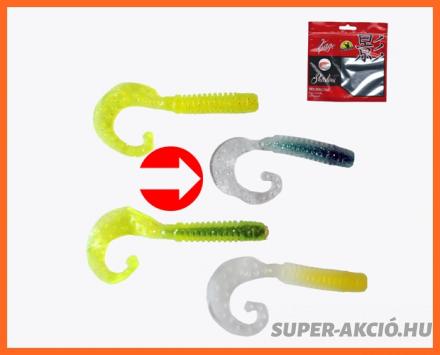 Frenetic Nagy Méretű Twister Műcsali 7,5cm 5db Zöld Fekete