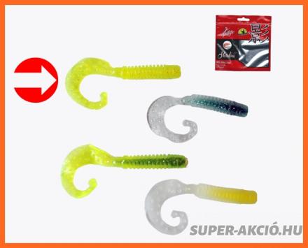Frenetic Nagy Méretű Twister Műcsali 7,5cm 5db Fluo Sárga
