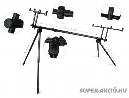 Carp Academy Alcatraz Fekete Színű 4 Botos Rod Pod 2