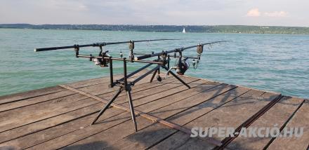 Nevis Alcatraz 4 Botos Ezüst Színű Horgász Rod Pod 3