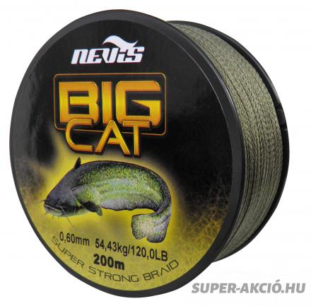Big Cat Fonott Zsinór 200m 0,80mm 86,18kg, Harcsázó Felszerelés 2