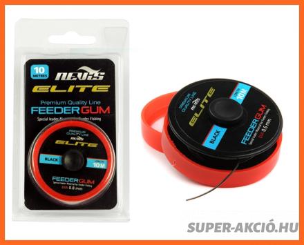 Nevis Elite Black Feeder Erőgumi 10m 0.60mm 4.5Kg