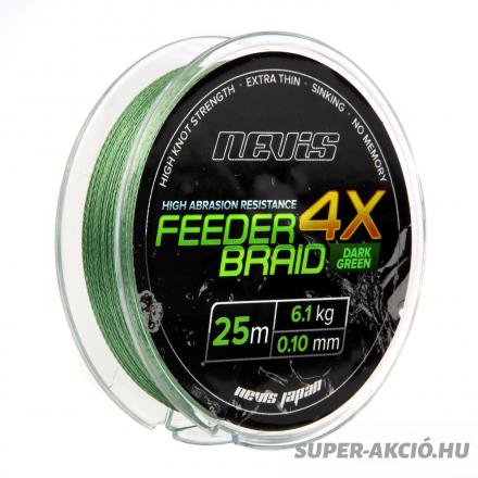 Nevis Feeder Braid 4X Fonott Horgász Előkezsinór 25m 0,14mm 11Kg 3