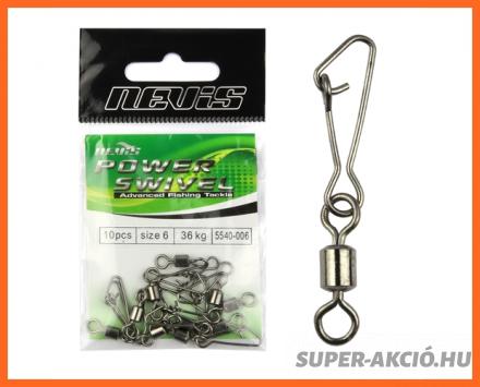 Nevis Hengeres Horgász Forgó+Kapocs 10-es 28Kg 10db/csomag