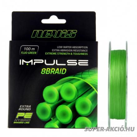 Nevis Impulse Braid 8 Szálas Fonott Zsinór 100m 0,10mm 1