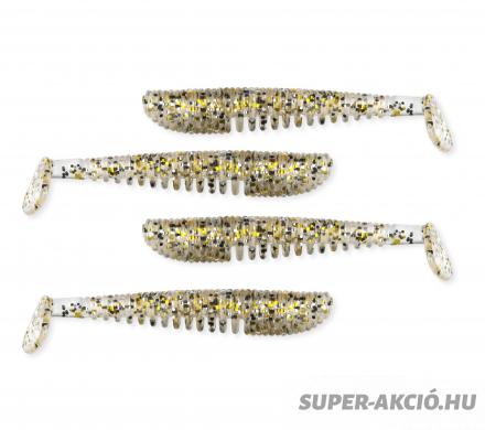 Nevis Impulse Shad 10cm 4db Horgász Műcsalik Fehér Csillám 2