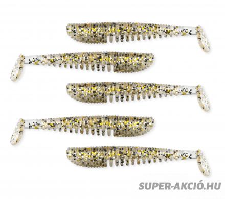 Nevis Impulse Shad 7,5cm 5db Horgász Műcsalik Fehér Csillám 2