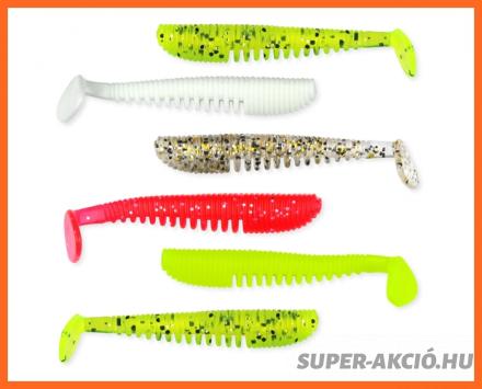 Nevis Impulse Shad 6,3cm 6db Horgász Műcsalik 5 Szín Vegyesen