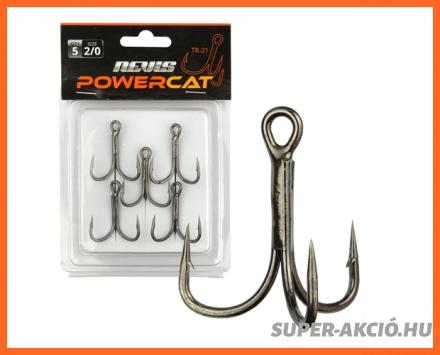 Nevis Power Cat TR21 Hármashorog 2.0-ás 5db/csomag