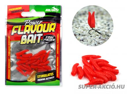 Nevis Power Maggot Csonti piros Színű Kagylós Ízű Lebegő Csali 2