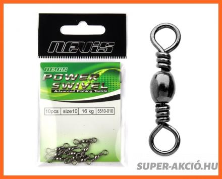 Nevis Power Swivel Horgász Forgó 12-es 12Kg 10db/csomag