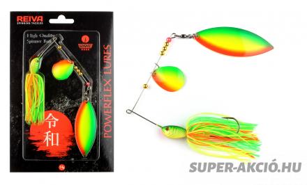 Nevis Reiva Spinnerbait Harcsázó Horgász Villantó Zöld Sárga 14gr 2