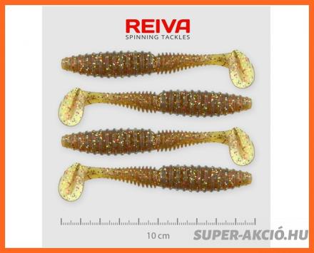 Nevis Reiva Zander Power Shad Műcsali 10cm 4db Barna Flitter