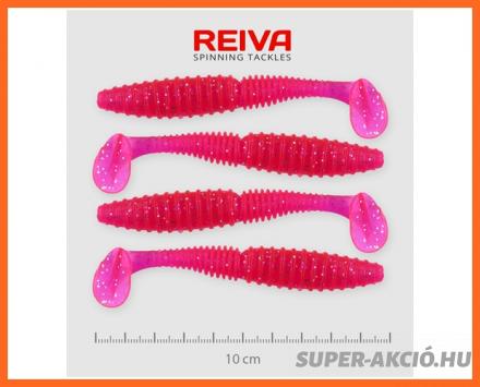 Nevis Reiva Zander Power Shad Műcsali 10cm 4db Pink Flitter