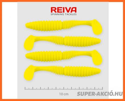 Nevis Reiva Zander Power Shad Műcsali 10cm 4db Citromsárga