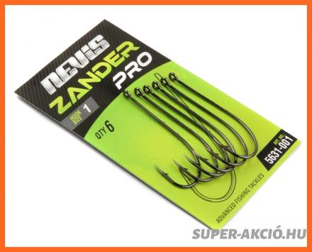 Nevis Zander Pro Süllőző Horog 2-es 6db/csomag