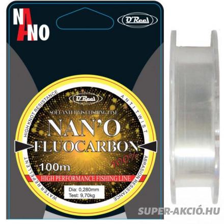 O Reel Fluocarbon 100m 0,20mm Horgász Zsinór 2