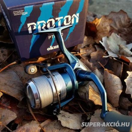 Okuma Proton 25-ös Pergető Horgászorsó Fonott Zsinórral Töltve 2