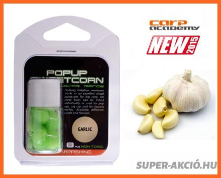 New 2015-ös Corn Pop Up Dipelt Lebegő Kukorica 8 db Szemes Csali Fokhagymás