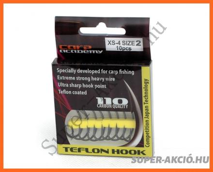 Carp Academy Xs 4 Teflon 10db 6-os, Pontyozó Horog 