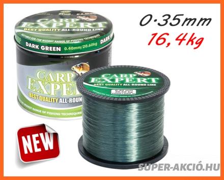 Carp Expert Dark Green Fém Dobozos Szuper Erős 1200m 0.35mm, Horgász Zsinór